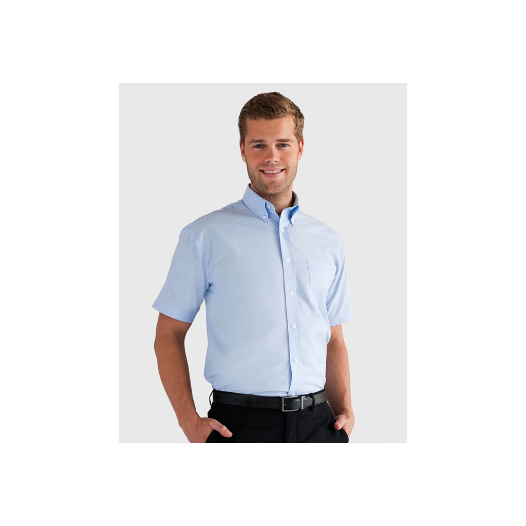 Chemise Oxford homme manches courtes