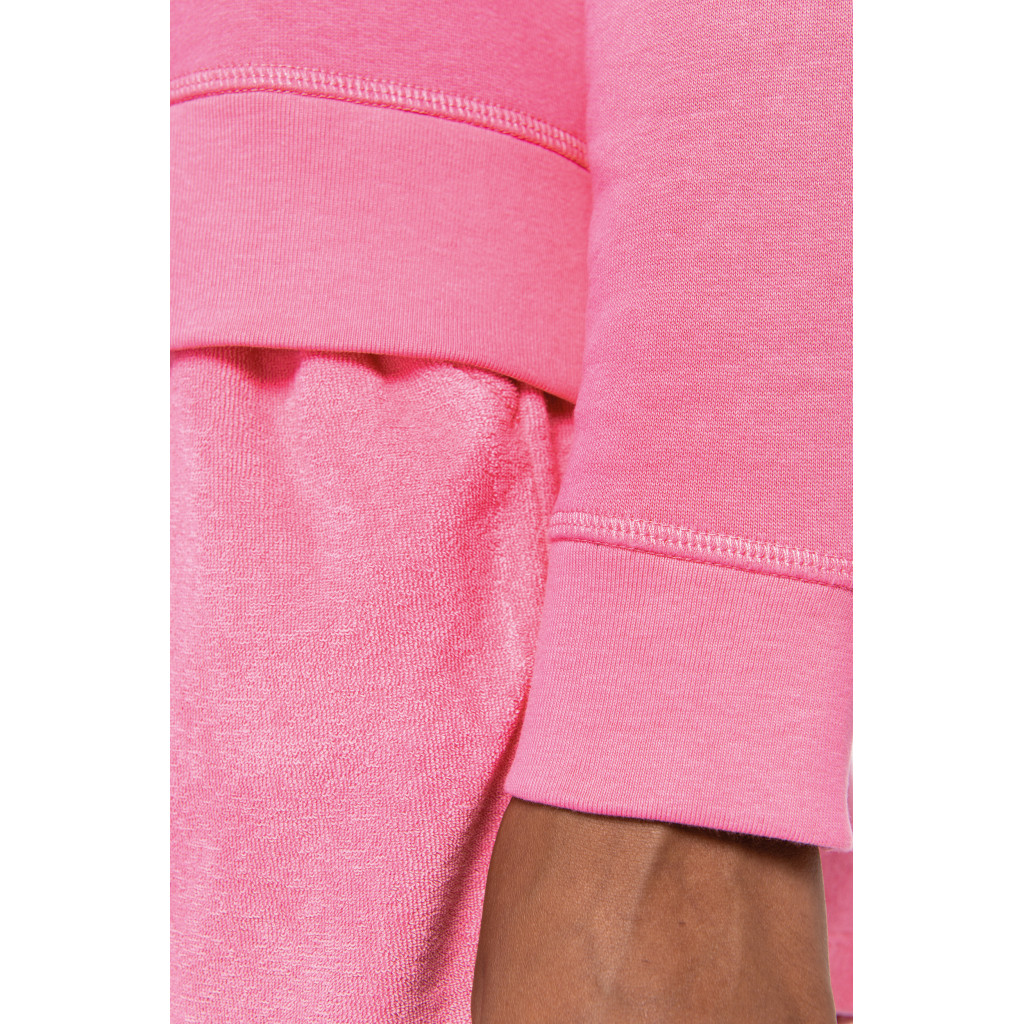 Sweat à Capuche Zippé Femme - Épaules Tombantes, Poches, Marron Clair, Confortable Et élégant