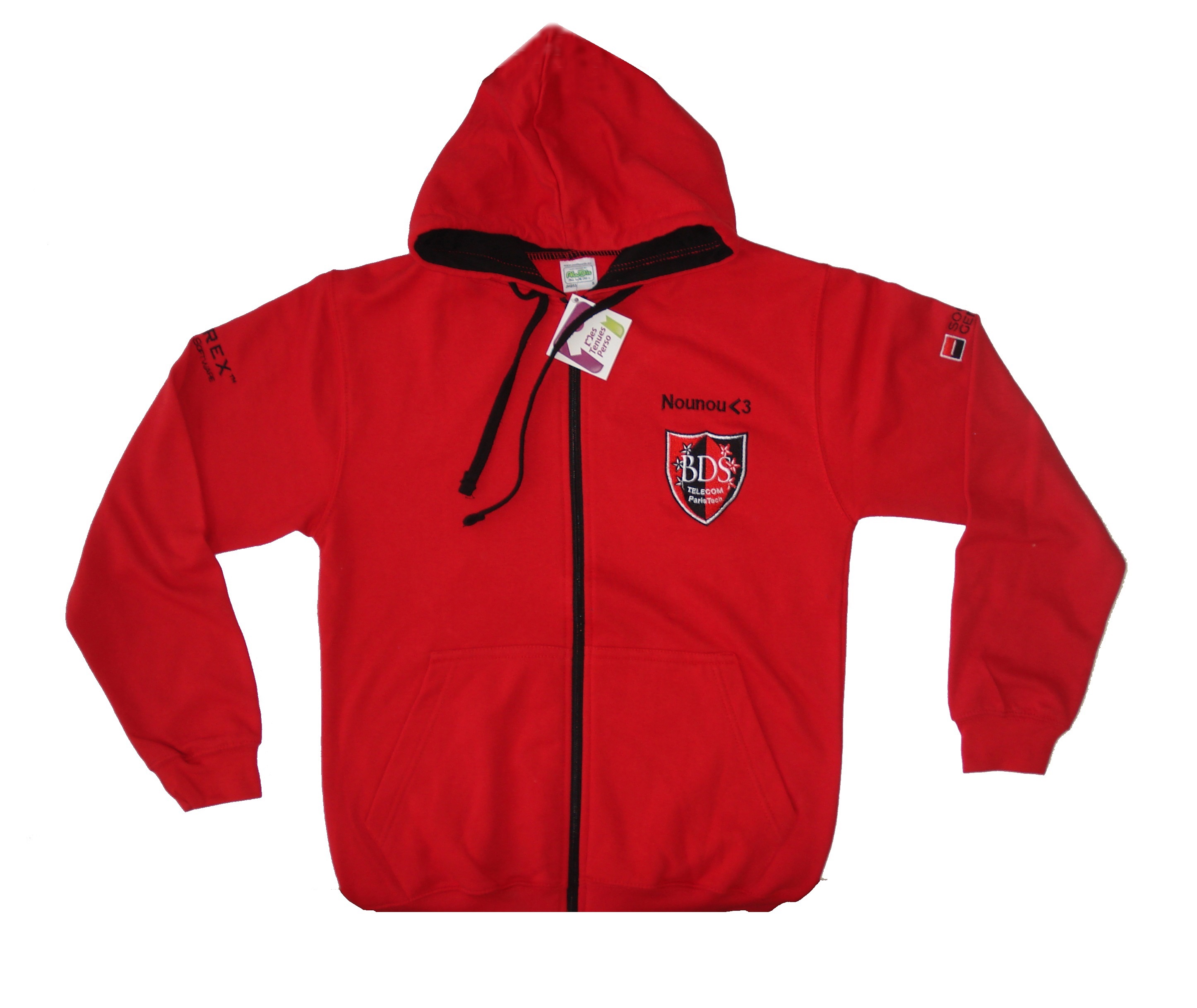 Sweat à Capuche Enfant Personnalisé - Motif Voiture De Course En Vinyle - 100% Coton