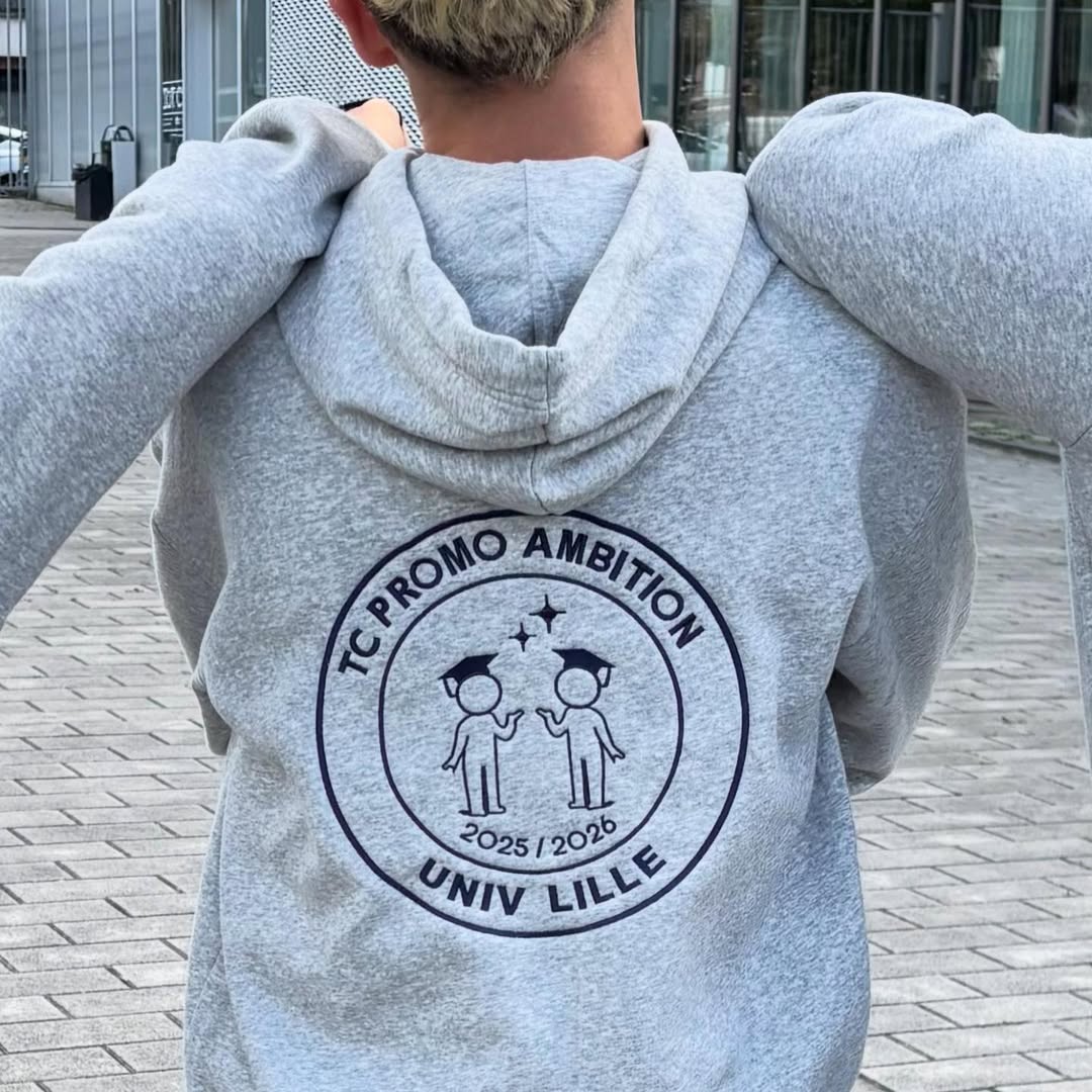 Sweat étudiant brodé