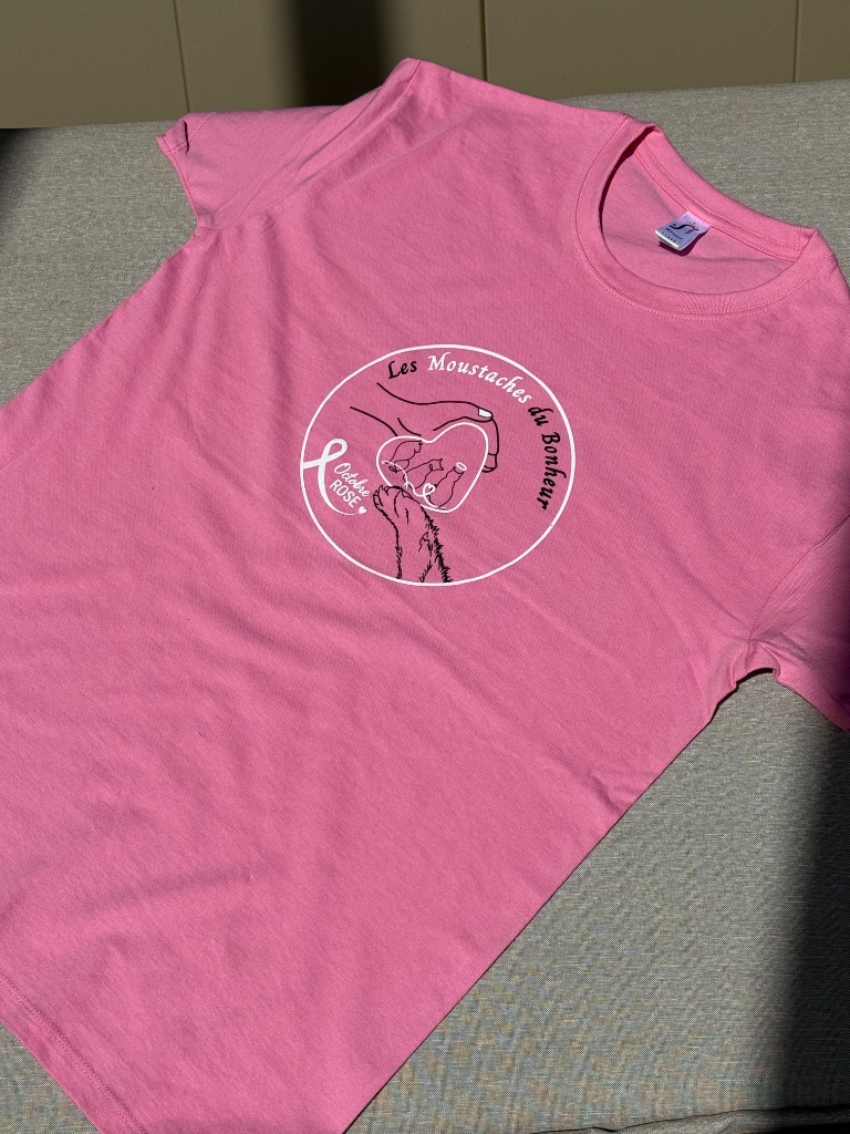 Tshirt imprimé Octobre Rose
