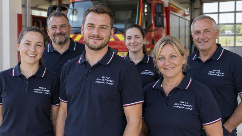 Polos brodés pour les amicales des sapeurs-pompiers