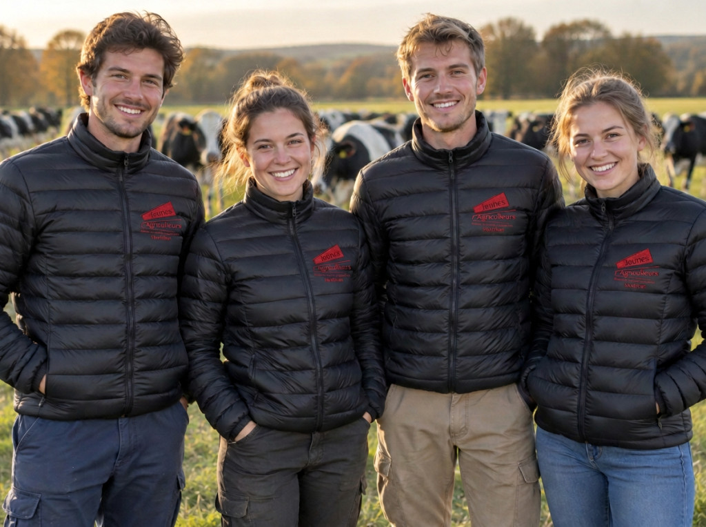 Tenues brodées à l'image des Jeunes Agriculteurs, avec votre région