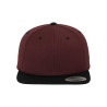 maroon / black