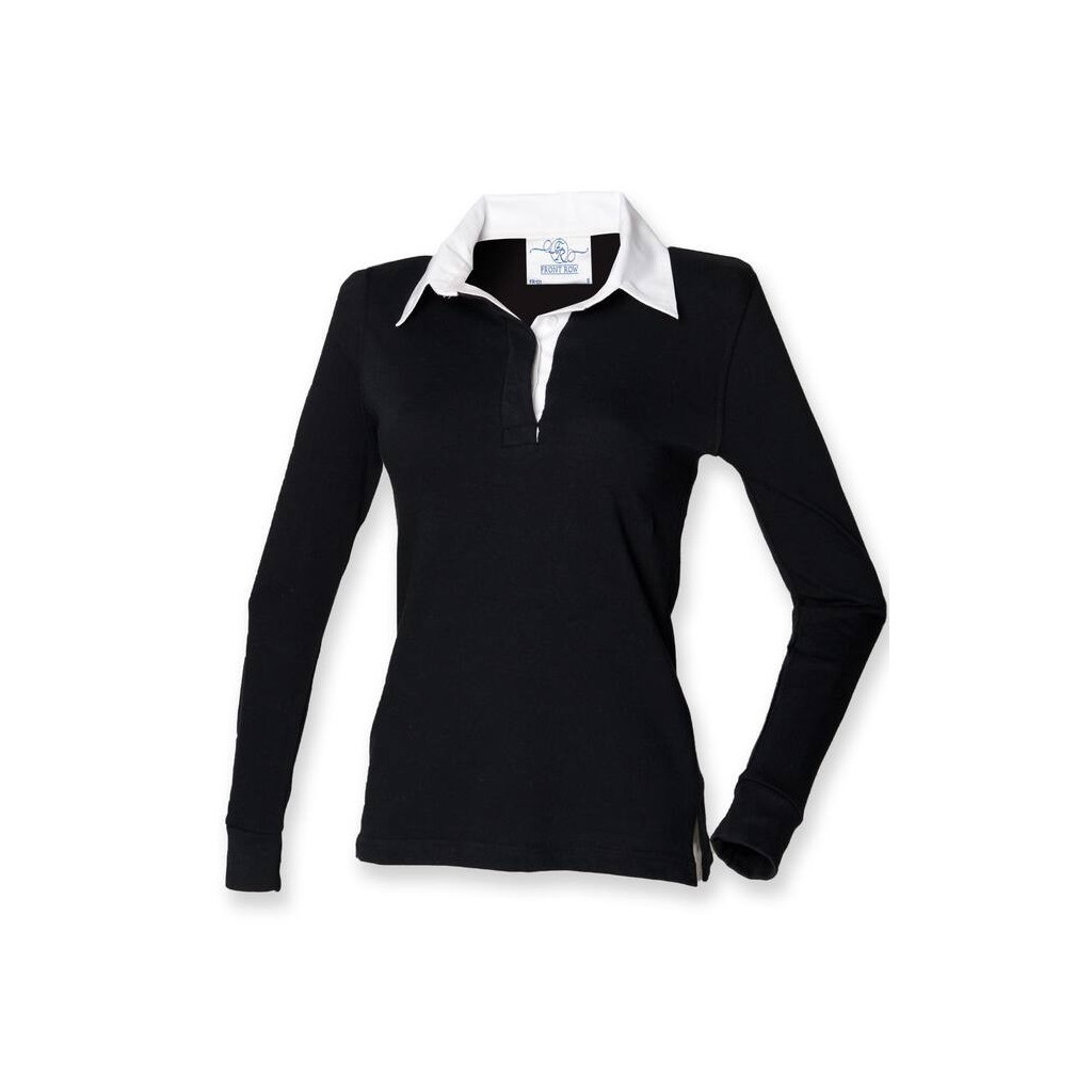 Polo rugby femme shops manche longue