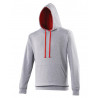 heather grey fire red