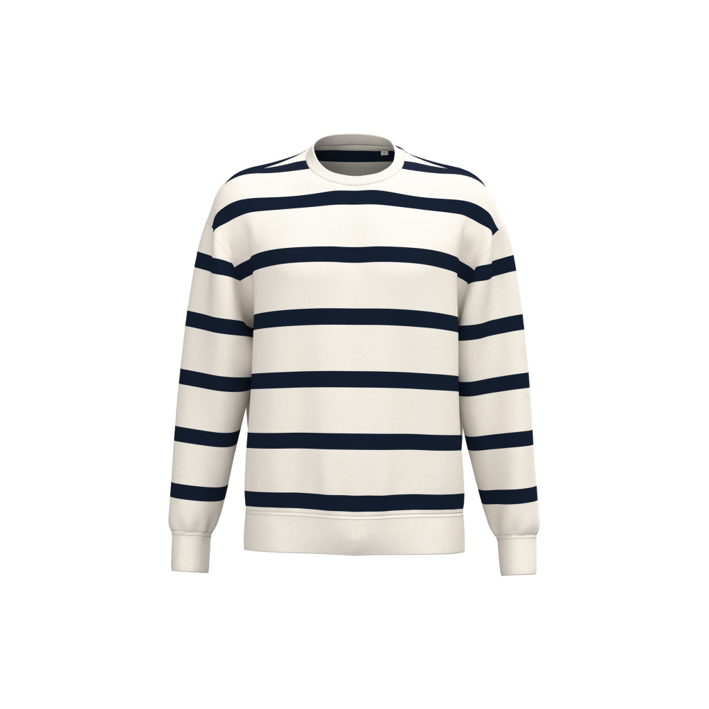 ivory-navy-blue-stripes
