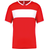 sporty red / white